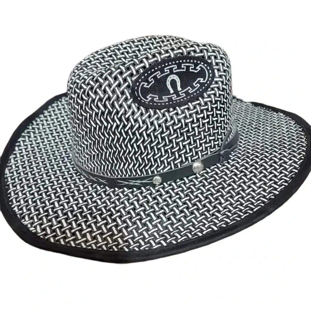 THE Golden West Leather trim Western Hat